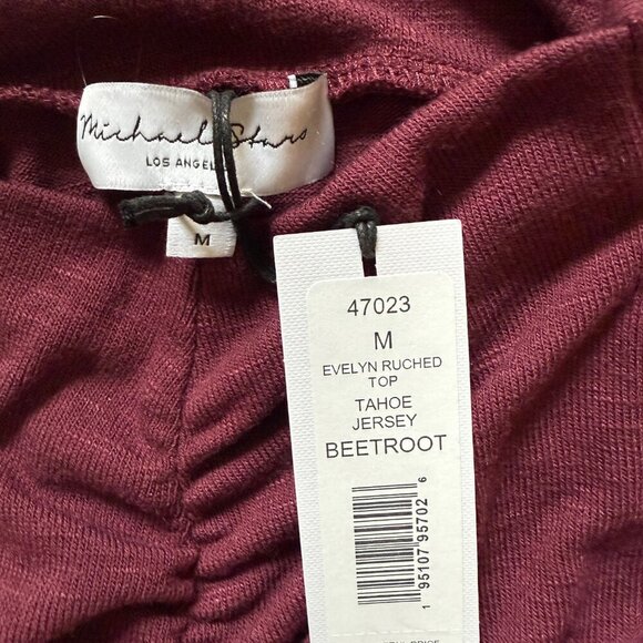 Michael Stars Evelyn Ruched Top-NWT! - Picture 3 of 7